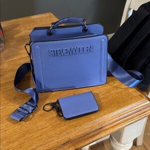 Steve Madden Periwinkle Bag and Cardholder Set